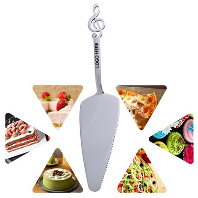 Stainless Steel Serrated Edge Pizza & Cake Spatular Cutter