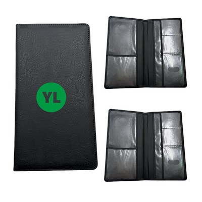 PU Car Insurance Card Holder Wallet