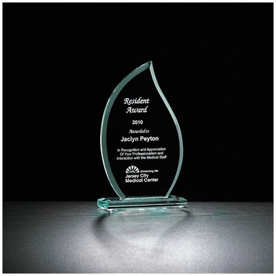 8.5" Flame Series Glass Award
