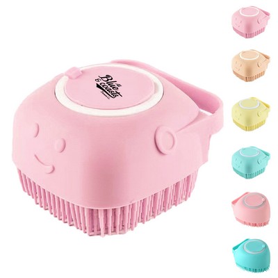 Pet Shampoo Dispenser and Grooming Brush