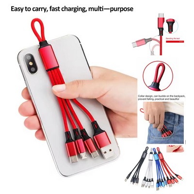 Free Shipping 3-in-1 Keychain USB Cable