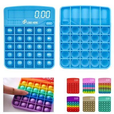 Calculator Push Pop Bubble Fidget Toys