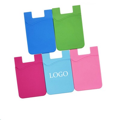 Silicone Cell Phone Wallet Cash Holder