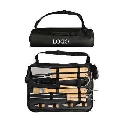 10 Pieces Barbeque Set W/ Polyester Carrying Bag