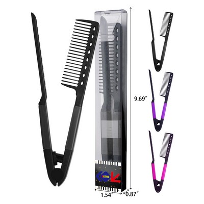 Hair Comb for Straightening Protects Hands