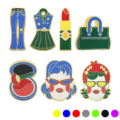 1/2" Die Struck Iron Soft Enamel Lapel Pin