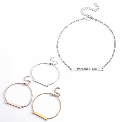 Adjustable Link Bracelet with Customizable Design