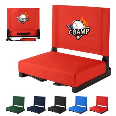 Portable Steel Frame Stadium Chair For Bleachers