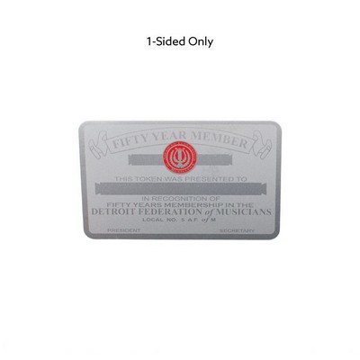 4CP Aluminum Membership Card