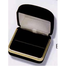 Arthur Velour Metal Large Ring Box w/Gold Trim