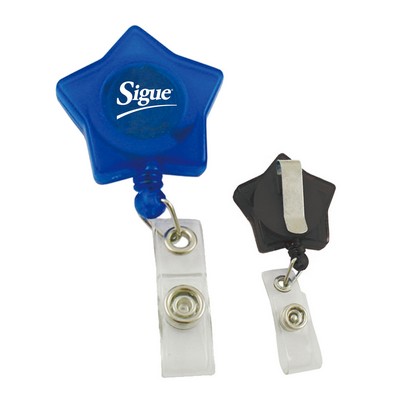 Free Shipping Star Retractable Badge Holder