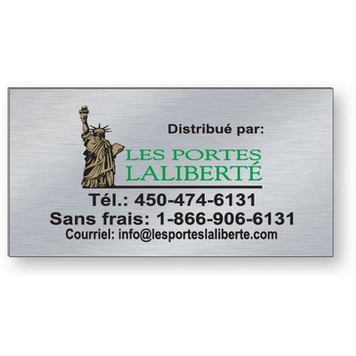 .020 Satin Aluminum Metal Plate, Spot Color, 9.1 to 12 Sq/In