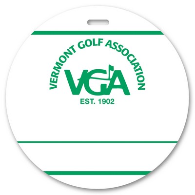 Round Write-On Tag (4")
