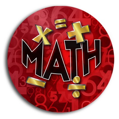 Stock School Button - Math