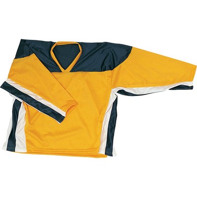 Adult Cool Mesh Hockey Jersey Shirt w/Contrast Yoke