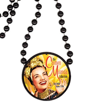 Round Mardi Gras Beads w/Inline Medallion