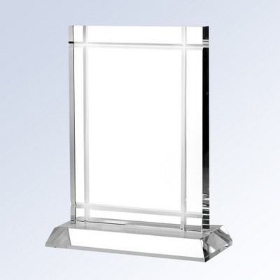 Clear Deco Optical Crystal Award