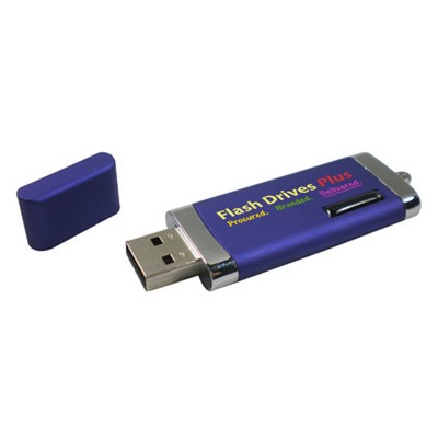 4GB Stick USB Flash Drive With Silver Trim
