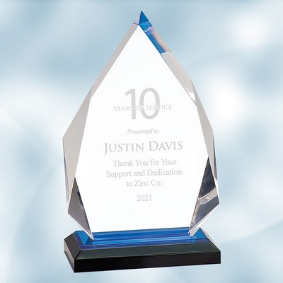 Blue Diamond Impress Acrylic Award (M)