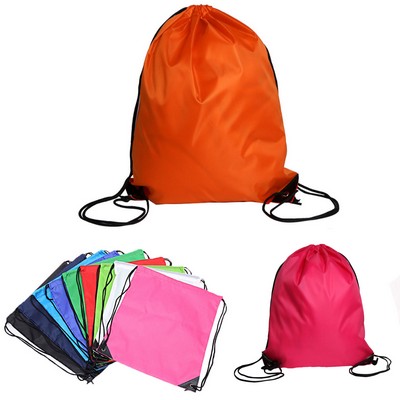 Drawstring Backpack Bag Sports Nylon Drawstring Travel Storage Bag