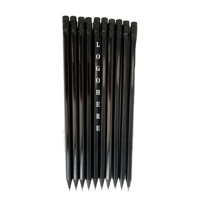 Oem High-End Custom Blackwood Top Eraser Hb Pencil