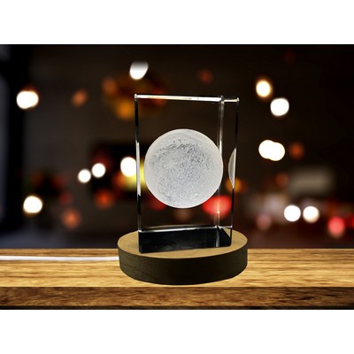 Mars 3D Engraved Crystal Novelty Decor