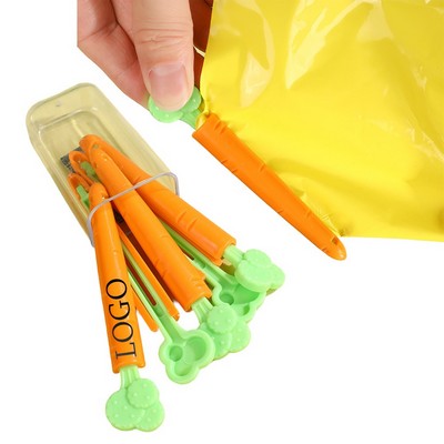 Cute and Sustainable Carrot Bag Sealer Clip