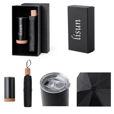 Eco-Thermos And Umbrella Set