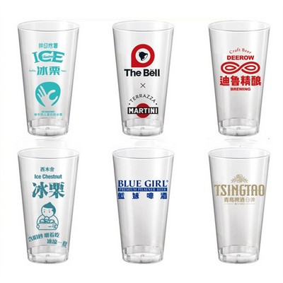 16oz 480ml Clear Plastic Drinking Cup For Aviation Travel Or Party