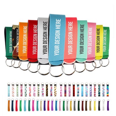 Custom Sublimated Neoprene Wristlet Lanyard