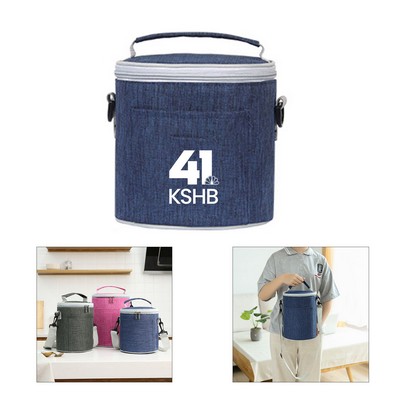 Round Insulated Lunch Bag