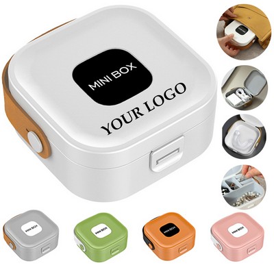 Plastic Travel Jewelry Case Portable Jewelry Box Organizer