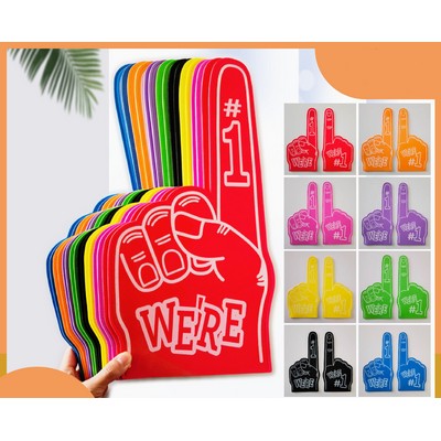 18 Inch Eva Foam Finger for Sports Celebration Pom Poms Cheerleading Sports Fan Giant Foam Hand