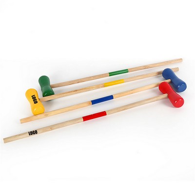 Outdoor Children Wooden Croquet Game