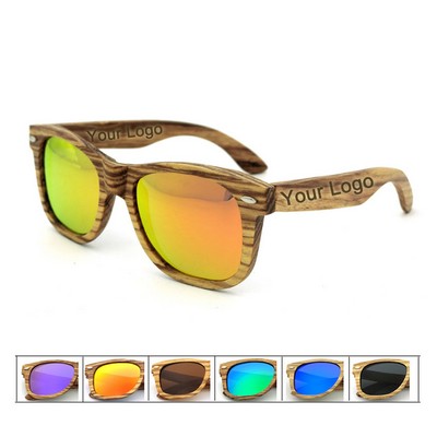 Custom Zebra Wood Sunglasse