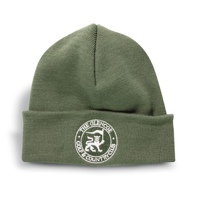 Prague Fine Knit Solid Hat w/Cuff