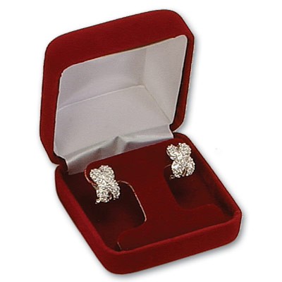 Van Buren Velour Metal Earring Tree Box