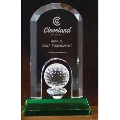 Crystal On The Green Award (4¼"x7¼")