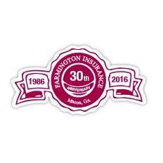 FasTurn® Foil Stamp/Embossed Anniversary Shaped Labels (1?"x2?")