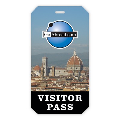 USA Made Laminated Paper Event Badge – 20mil Budget-Friendly (3"x5.625") Cut Edge Rectangle