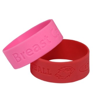 Custom 1" Debossed Silicone Wristband
