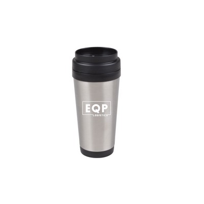 16 Oz. Stainless Steel Travel Tumbler w/Plastic Liner