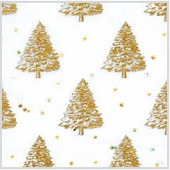 Gold Pearl Trees Gemstone Tissue Paper