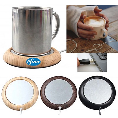 Promotek iBank® USB Cup Warmer (Light Wood)