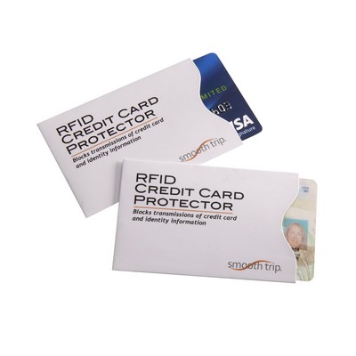 Smooth Trip Travel Gear by Talus® RFID Blocking Card Protectors, 2 Pack, White