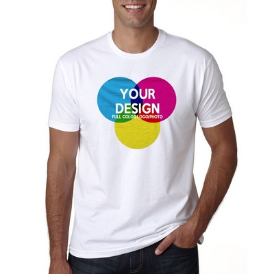 3-Piece Low Min Next Level Full Color White Cotton T Shirt