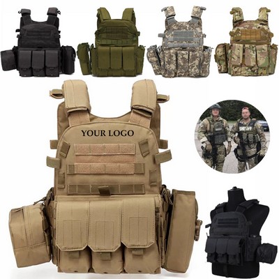 Light Breathable Training Airsoft Vest Adjustable For Adults
