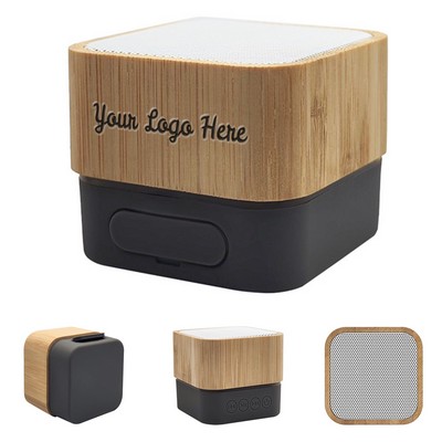 Bamboo Square Bluetooth Speaker