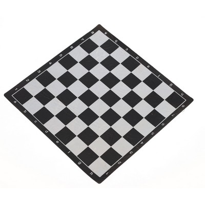 Vinyl Chess Board, Reverse Print Black, 8 in. with 1 in. squares