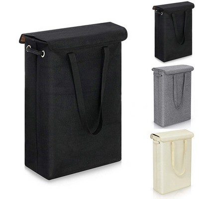 Collapsible Laundry Hamper with Lid and Handles